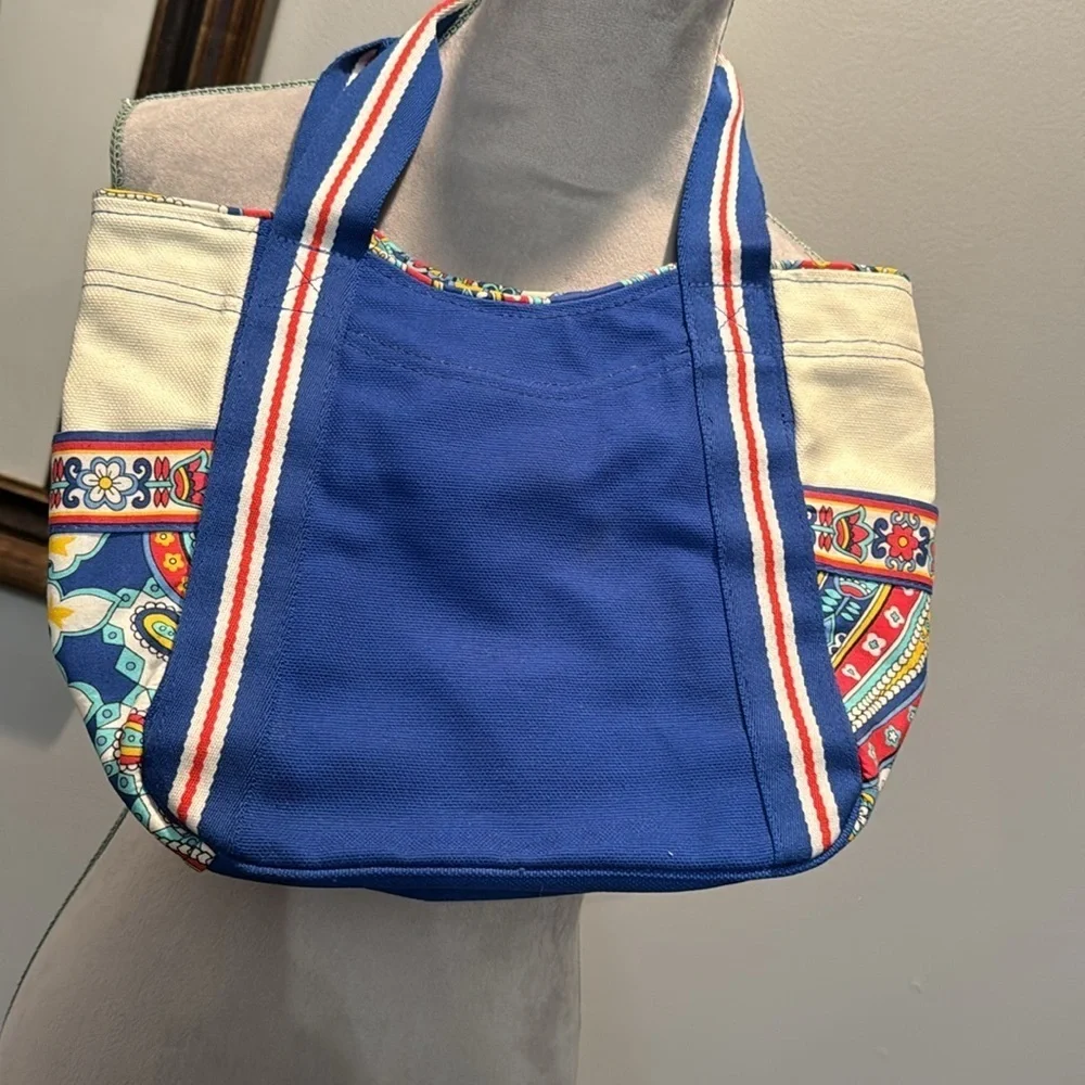 Vera Bradley small Cole lock tote marina paisley NWT